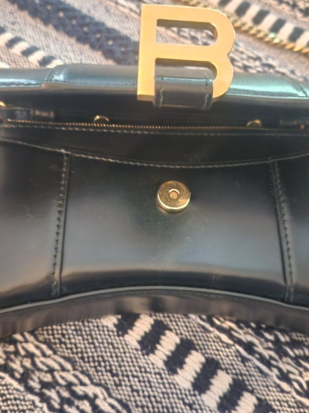 Balenciaga Hourglass Chain Purse - Black - with Box - Picture 6 of 10